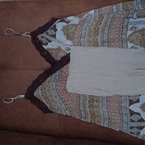 Weather vane Y2K boho tank top